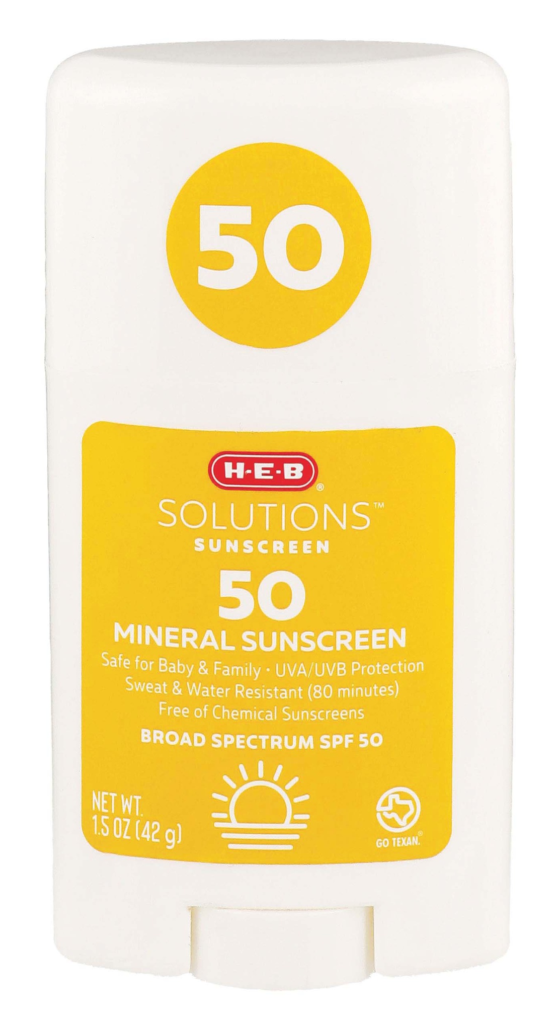 H-E-B Solutions Sunscreen SPF 50 Mineral Sunscreen