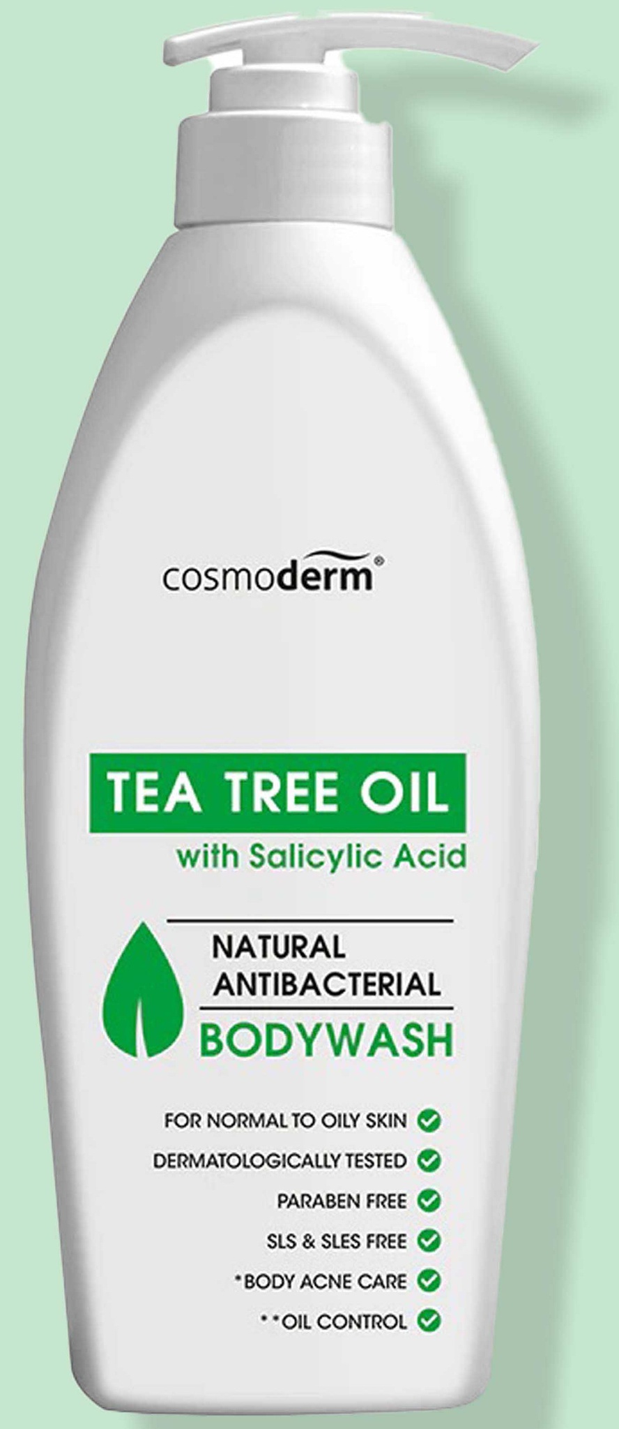 cosmoderm Tea Tree Oil With Salicylic Acid Bodywash