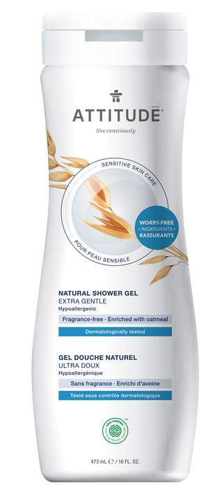 Attitude Extra Gentle Fragrance-Free Shower Gel