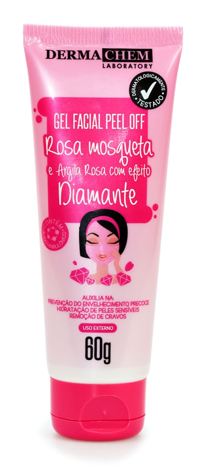 Dermachem Peel Off Rosa Mosqueta E Argila Rosa