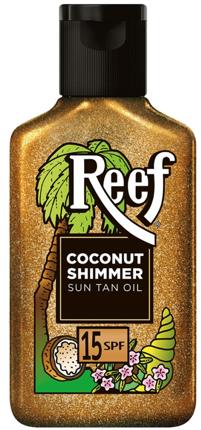Reef Coconut Shimmer Sun Tan Oil Bronze Glow SPF15