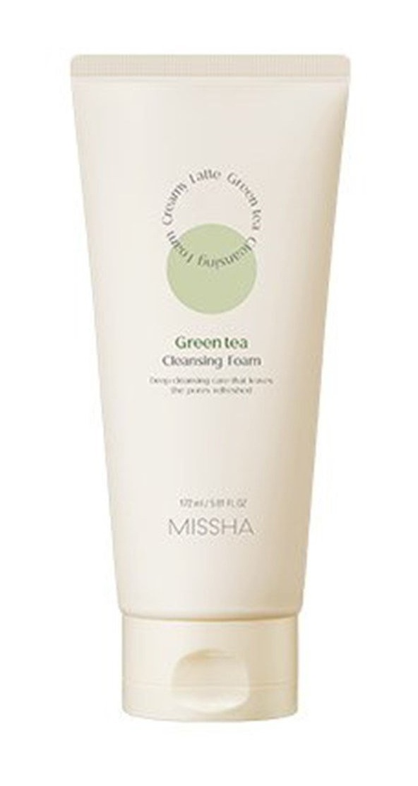 Missha Creamy Latte Cleansing Foam Green Tea