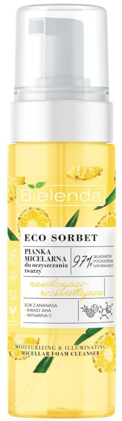 Bielenda Eco Sorbet Pineapple Micellar Foam Cleanser