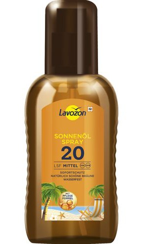Lavozon Sonnenöl Spray LSF 20