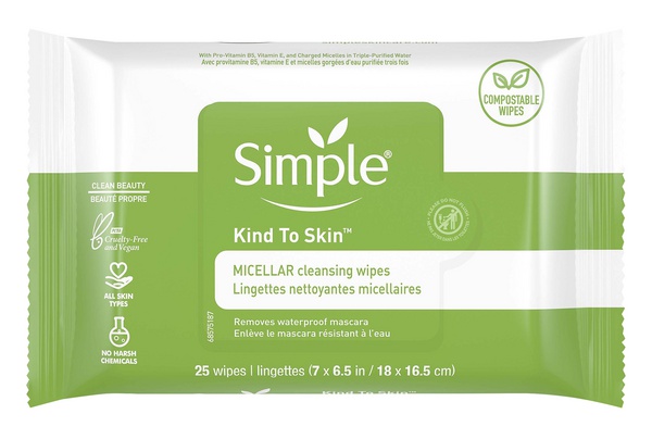 Simple Unscented Micellar Wipes