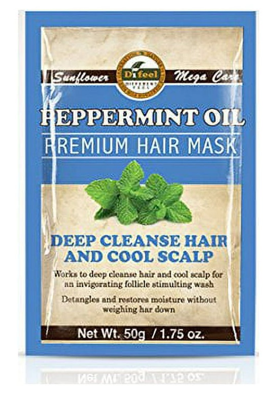 Difeel Premium Deep Conditioning Hair Mask With Peppermint Oil (Packet)