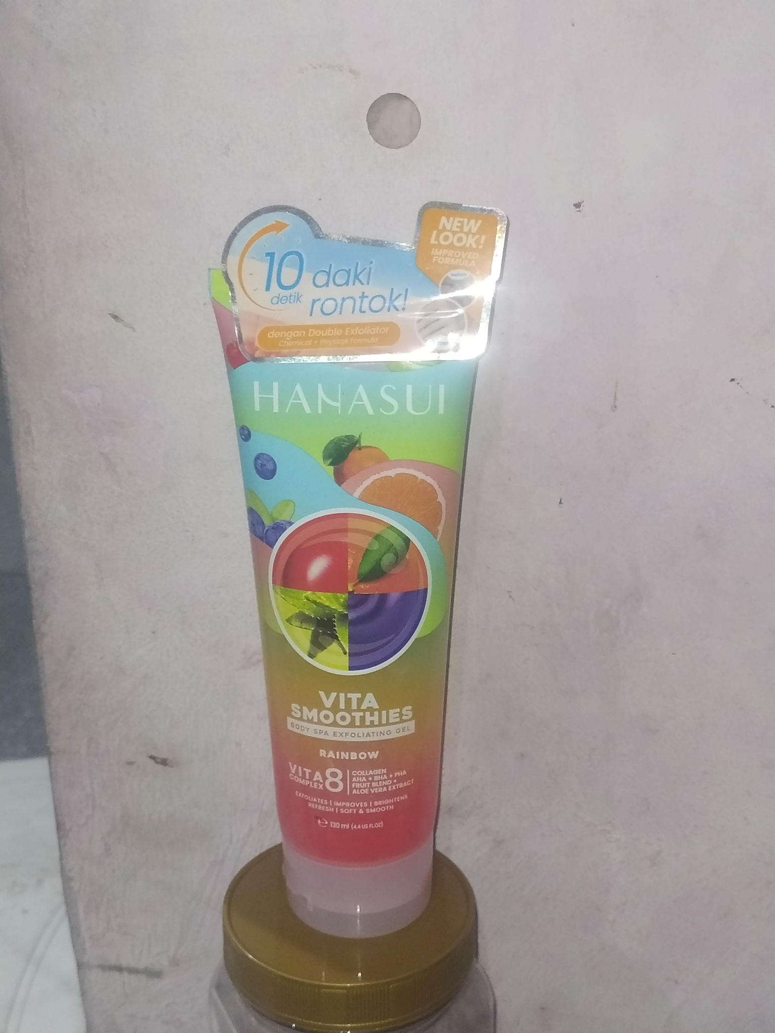 Hanasui Vita 8 Complex Rainbow Smoothies Body Spa Exfoliating Gel (new Formula)