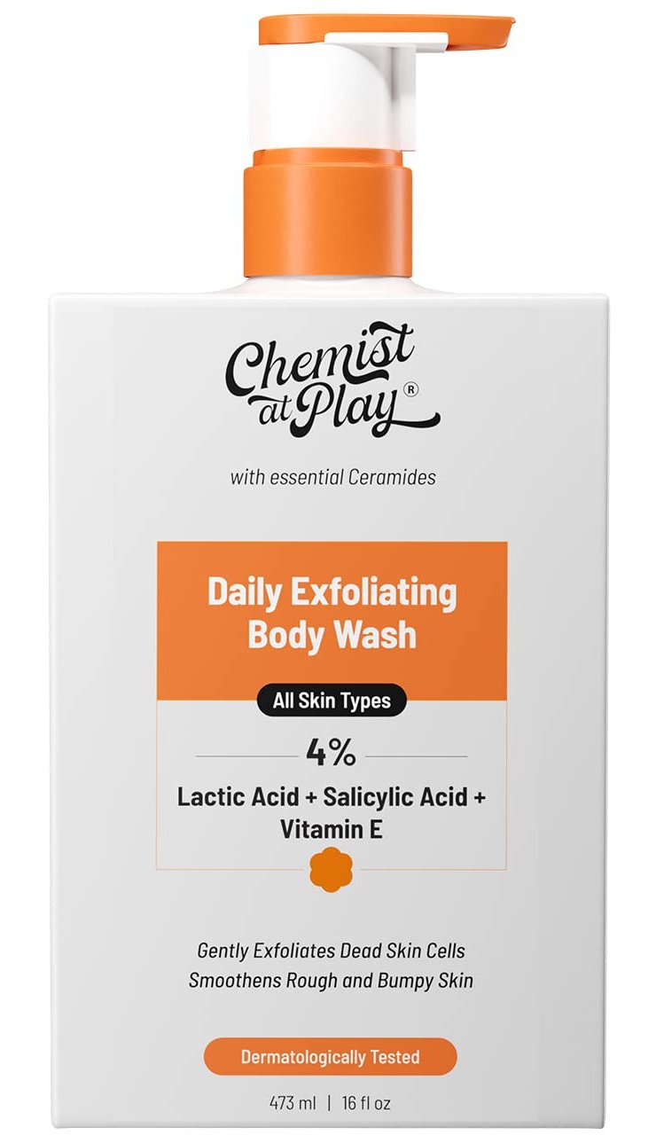 Chemist at Play Daily Exfoliating Body Wash 4% Lactic Acid + Salicylic Acid + Vitamin E