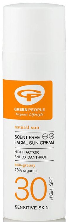 Green People Scent Free Facial Sun Cream - SPF30