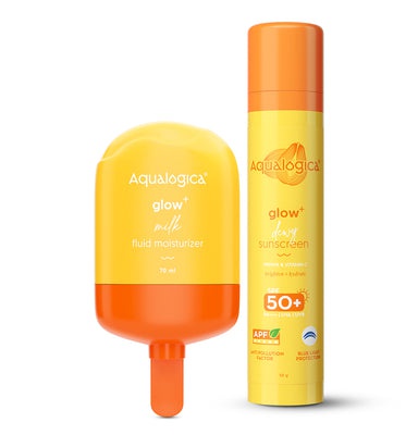 Aqualogica Glow+ Milk Fluid Moisturizer With Vitamin C & Papaya