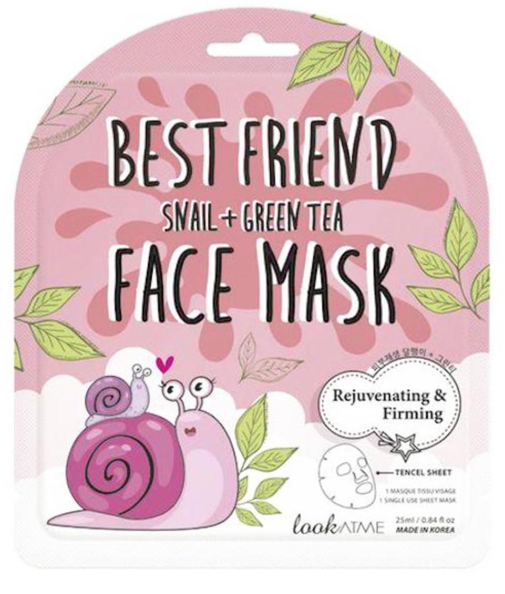 Look at me Best Friend Snail + Green Tea Face Mask