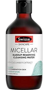 Swisse Skincare  Balanced Micellar Cleansing & Makeup Removing Water with Cucumber Extract 