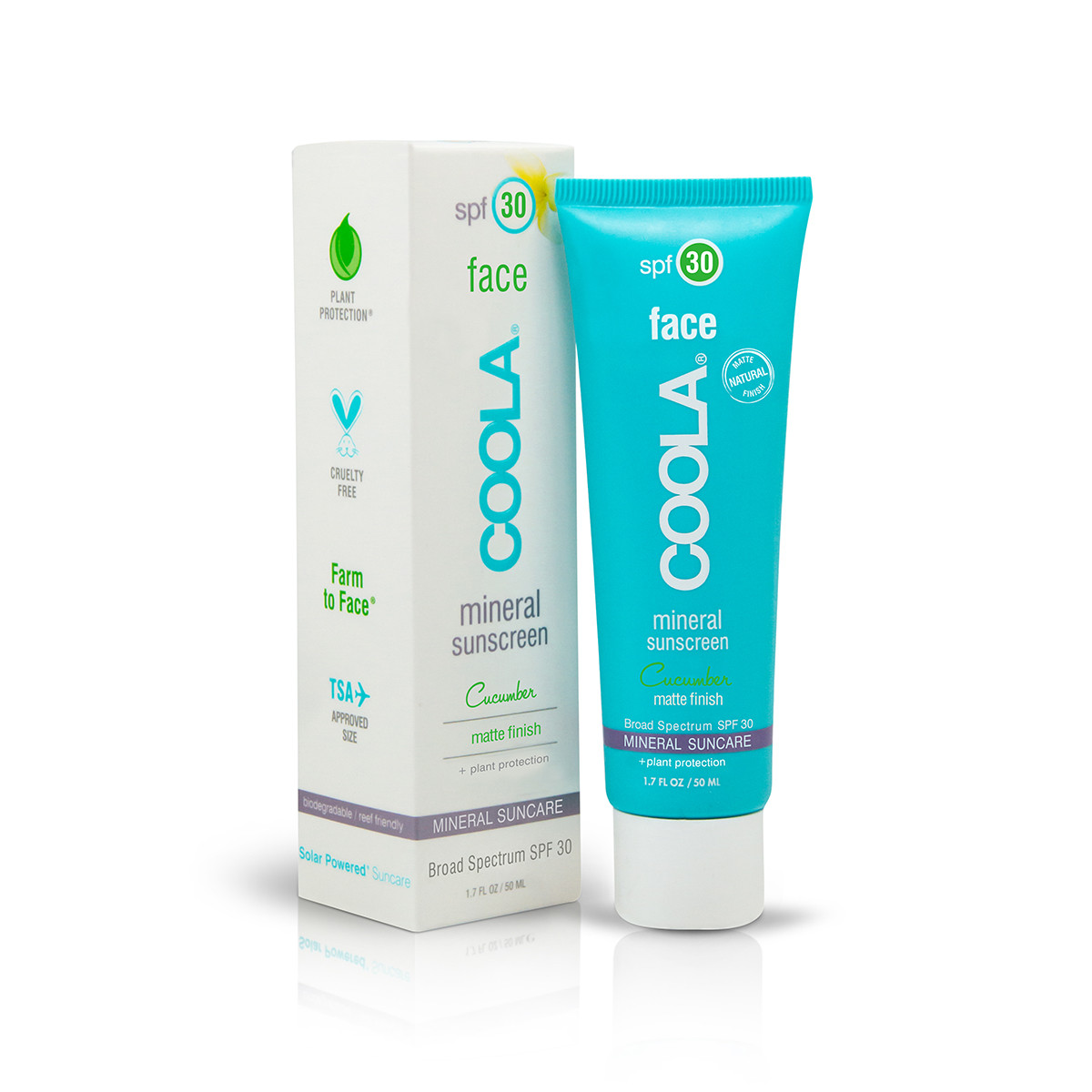 Coola Face Spf 30 Mineral Sunscreen Cucumber Matte Finish