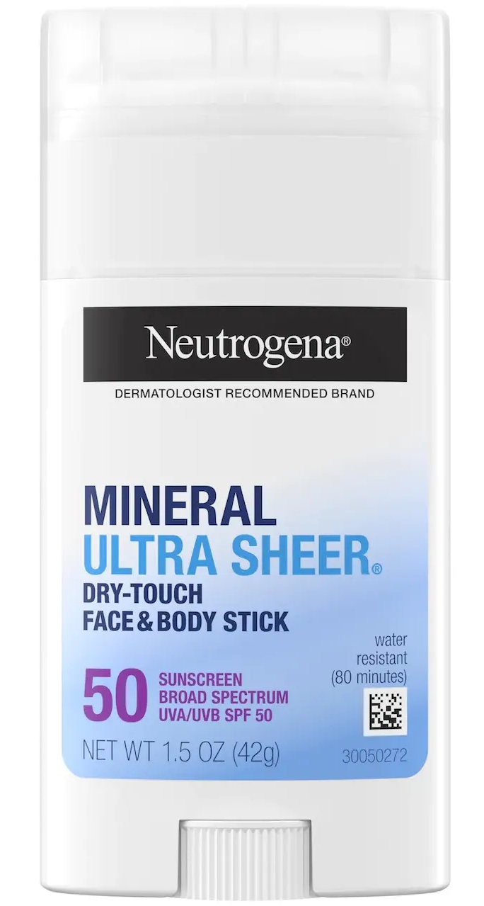 Neutrogena Mineral Ultra Sheer Face And Body Sunscreen Stick - SPF 50