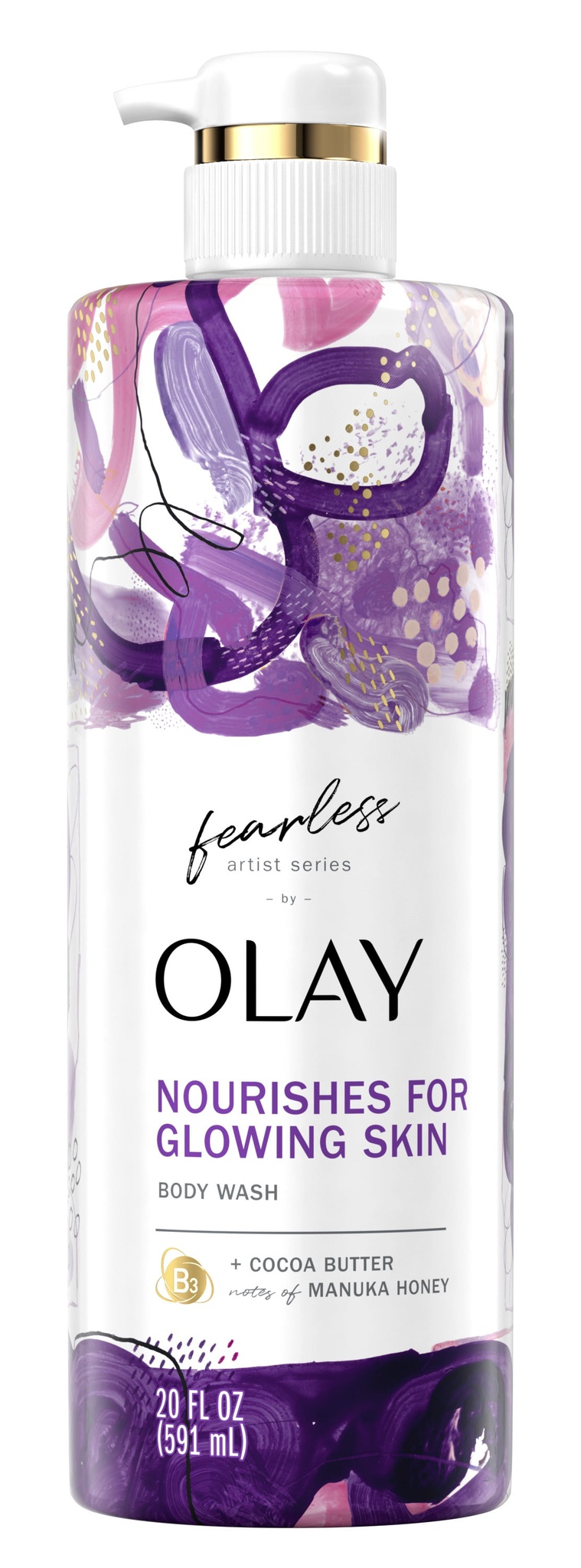 Olay Fearless Nourishing For Glowing Skin Body Wash