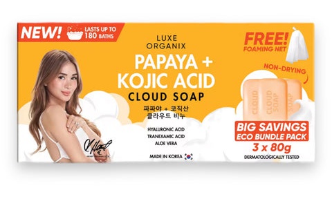 Luxe Organix Papaya + Kojic Acid Cloud Soap