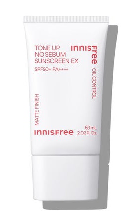 innisfree Tone Up No Sebum Sunscreen EX SPF 50+ PA++++