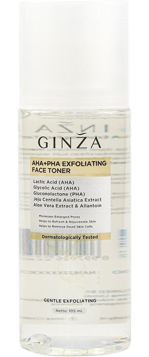 Ginza AHA+PHA Exfoliating Face Toner