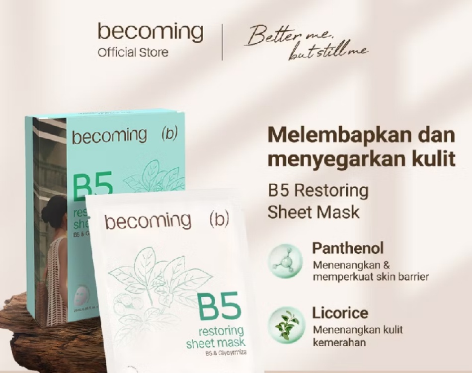 Becoming B5 Restoring Sheet Mask