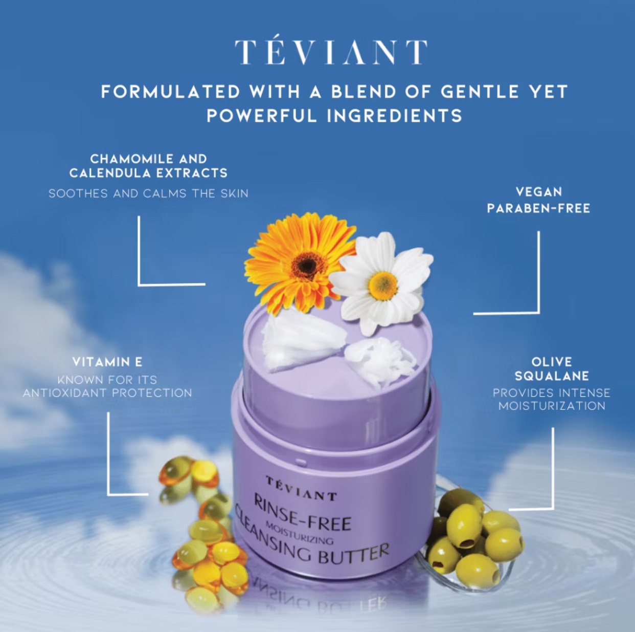 Teviant Rinse Free Moisturizing Cleansing Butter