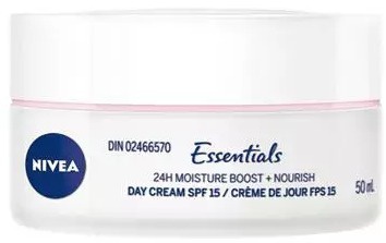 Nivea Essentials 24H Moisture Boost + Nourish Day Cream Spf15