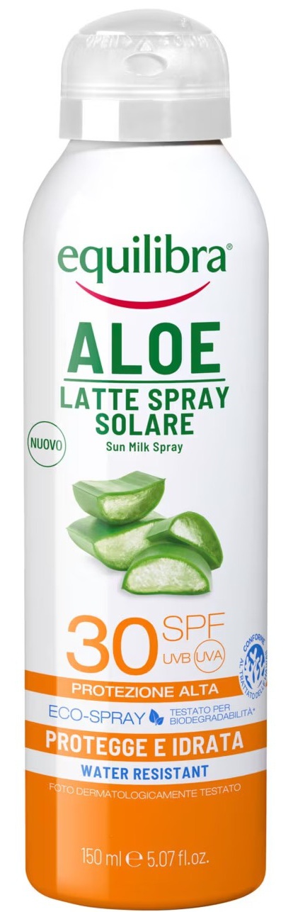 Equilibra Aloe Latte Spray Solare Sun Milk Spray SPF 30