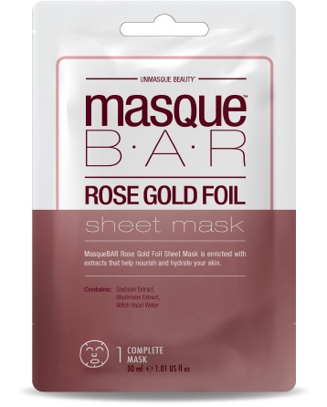 MasqueBAR Rose Gold Foil Sheet Mask