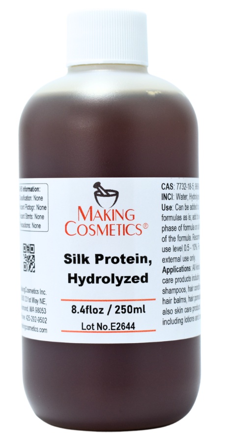Making Cosmetics Hydrolyzed Silk Protein