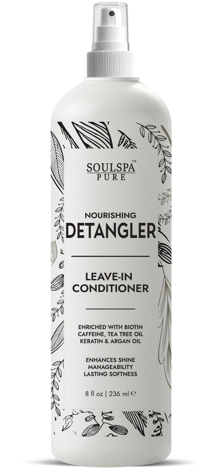 SoulSpa Pure Leave In Conditioner Spray & Hair Detangler