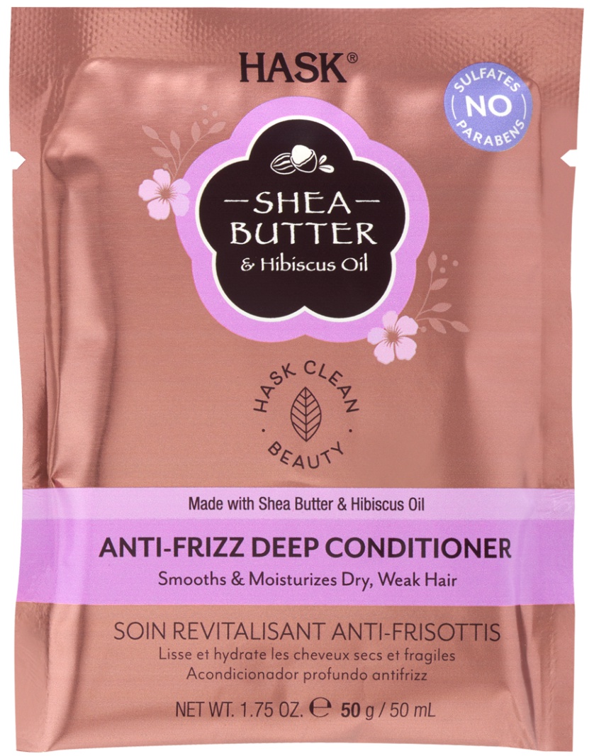 HASK Shea Butter & Hibiscus Oil Anti-Frizz Deep Conditioner