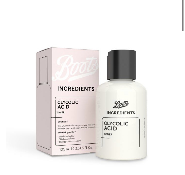 Boots Ingredients Glycolic Acid Toner