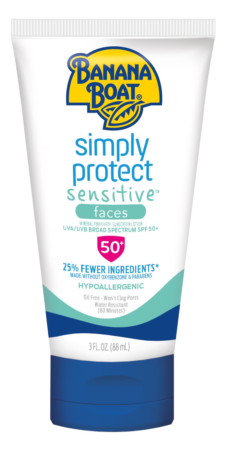 Banana Boat Simply Protect Sensitive Faces SPF 50