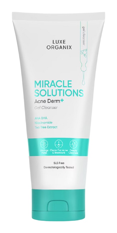 Luxe Organix Miracle Solutions Acne Derm+ Gel Cleanser