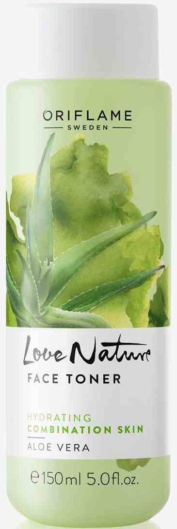 Oriflame Love Nature Face Toner Hydrating Combination Skin Aloe Vera