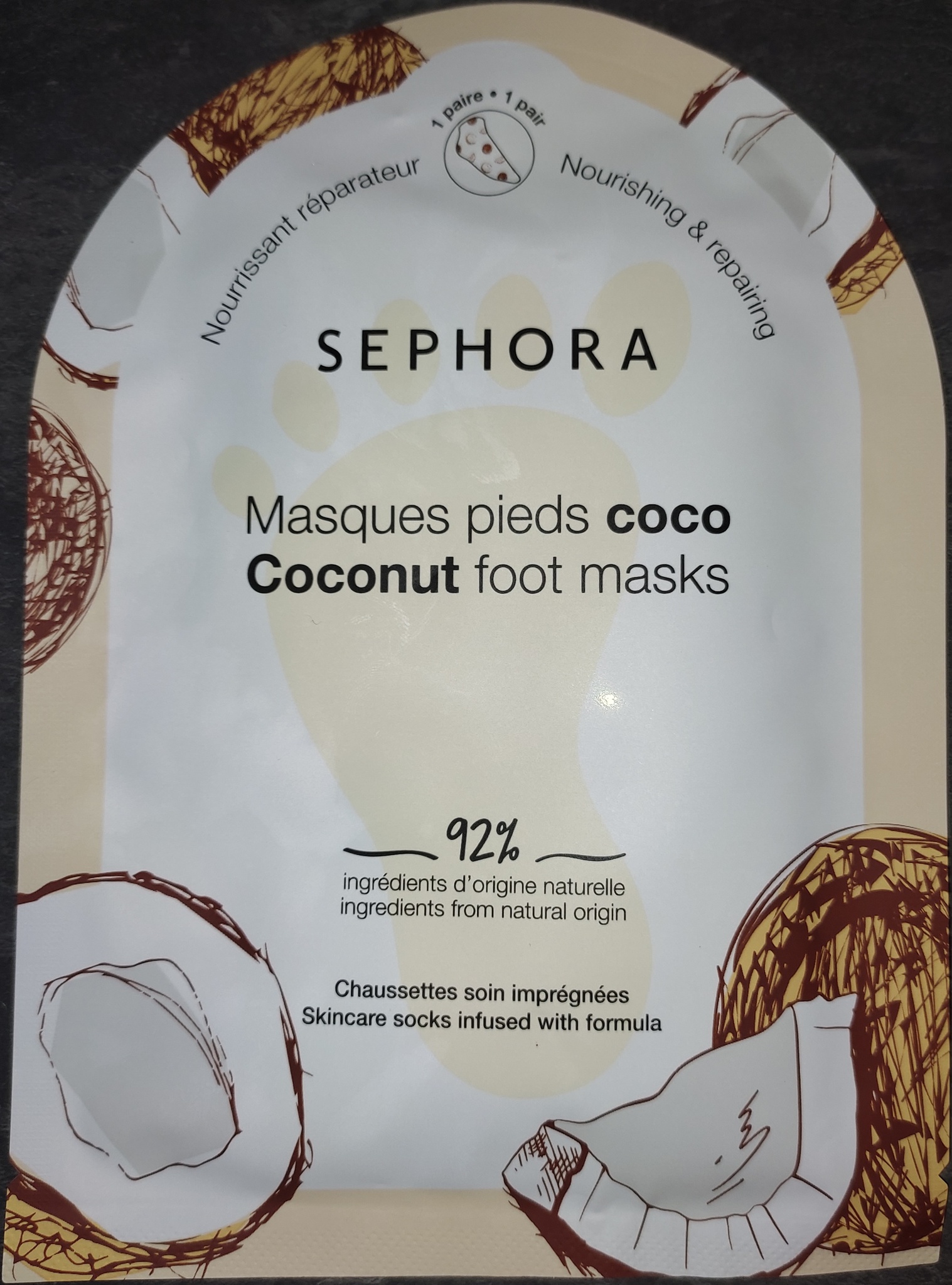 Sephora Coconut Foot Masks