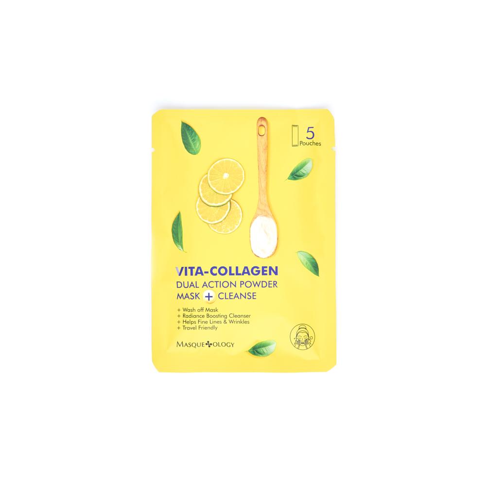 MASQUE-OLOGY Vita-Collagen Dual Action Powder Mask + Cleanse
