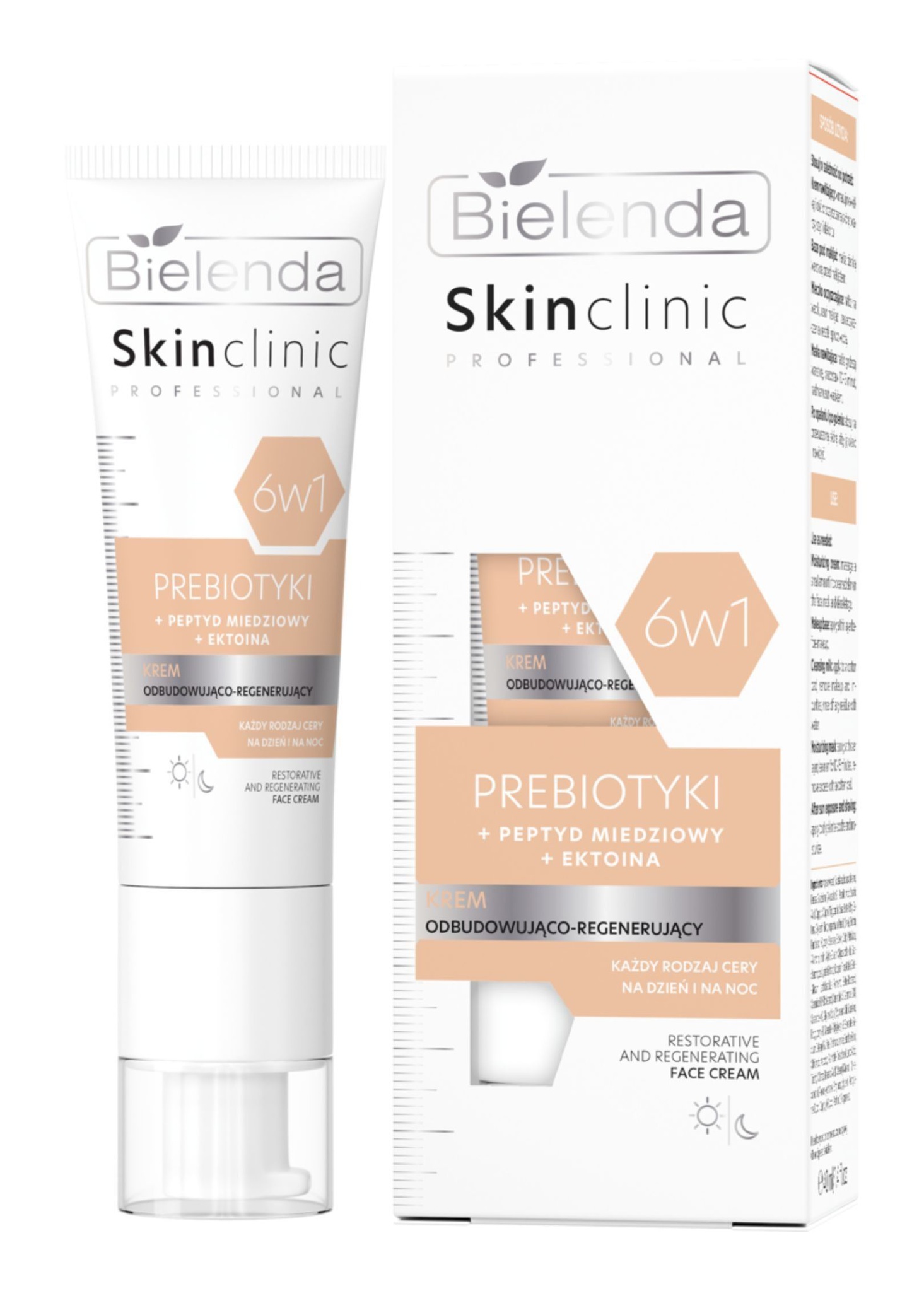Bielenda Skin Clinic Professional Prebiotic 6in1 Restorative And Regenerating Face Cream