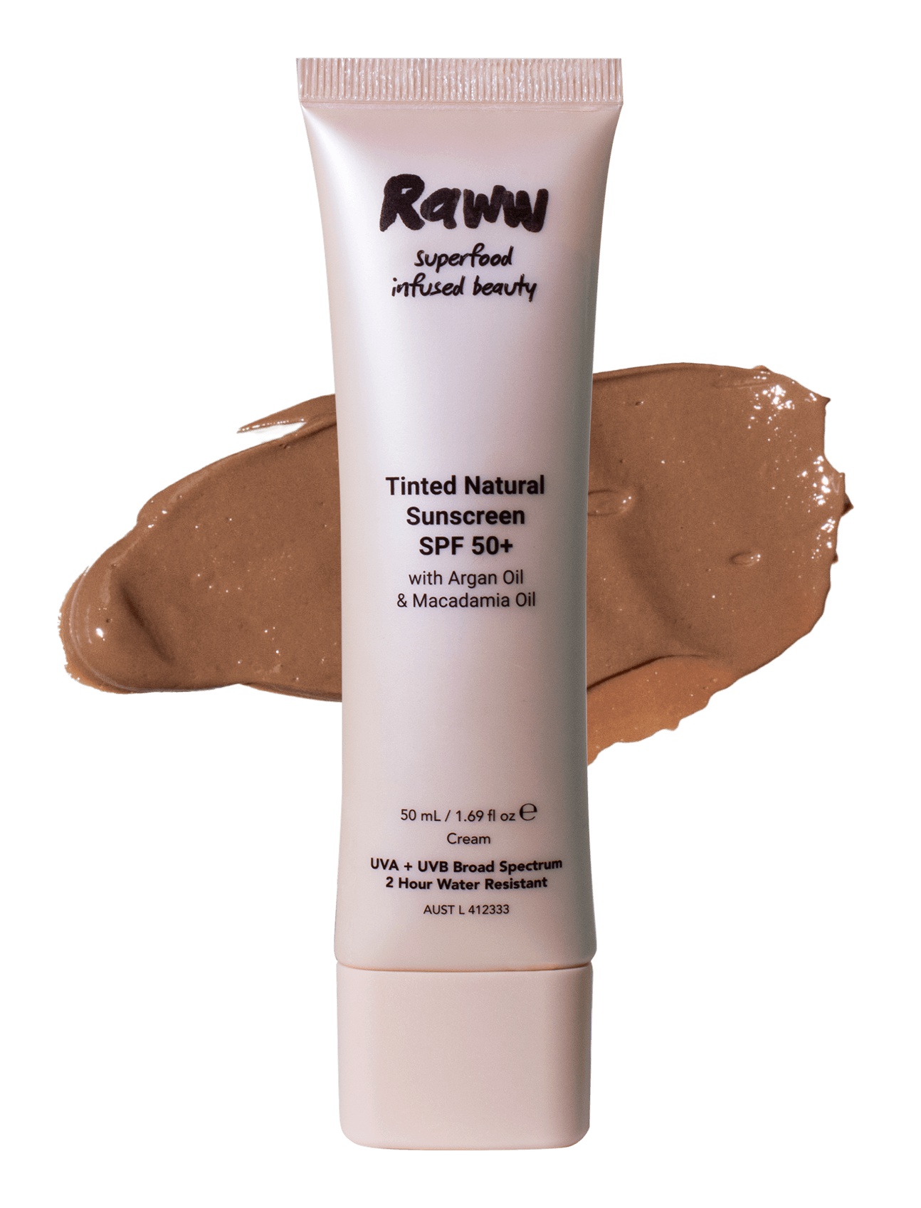 Raww Tinted Natural Sunscreen SPF 50