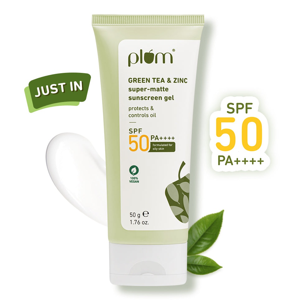 PLUM Green Tea & Zinc Super Matte Sunscreen Gel