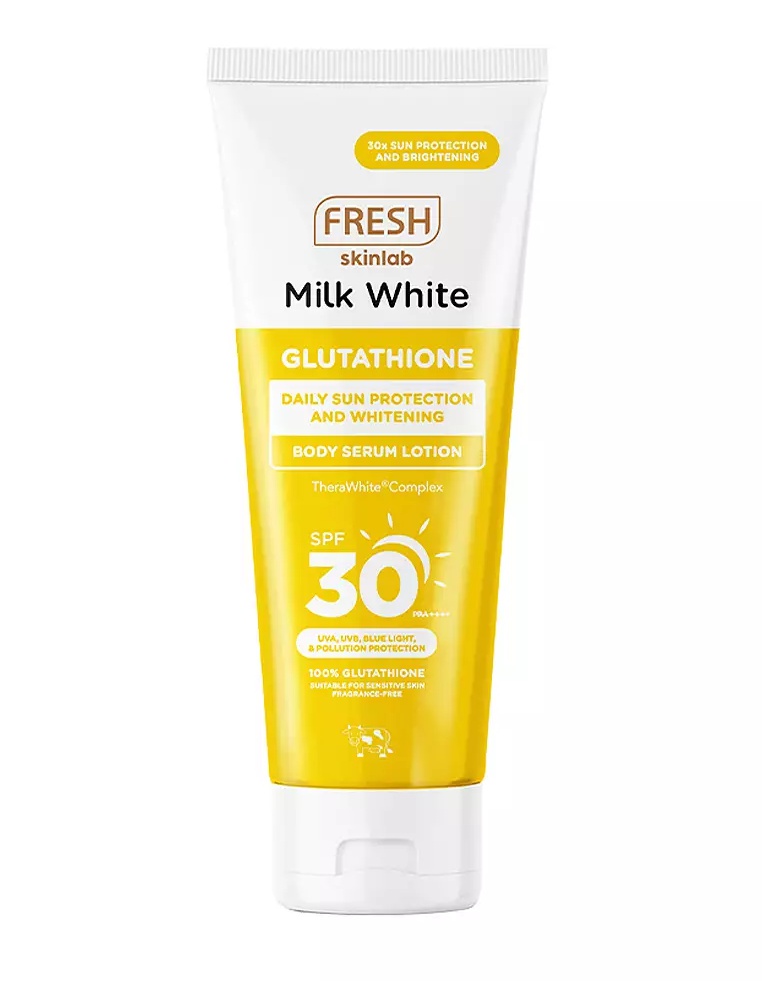 Fresh Skinlab Milk White Glutathione Body Serum Lotion SPF 30