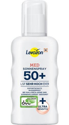 Lavozon Med Sonnenspray LSF 50+ Octocrylenfrei