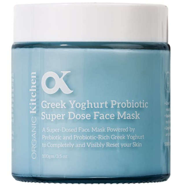 Organic Kitchen Greek Yoghurt Probiotic Super Dose Face Mask With Squalane For Deep Moisturizing