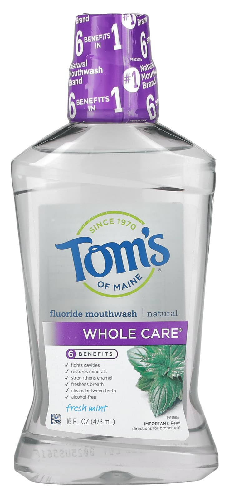 tom’s of maine Whole Care Natural Fluoride Mouthwash - Fresh Mint