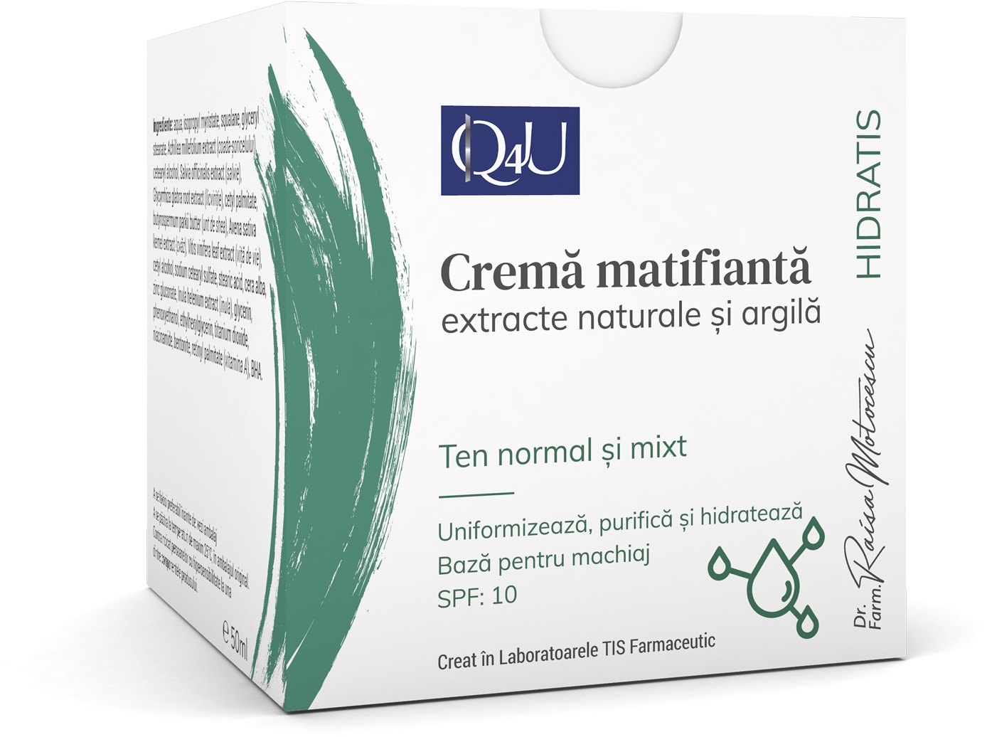 TIS farmaceutic Crema Matifianta Extracte Naturale Si Argila
