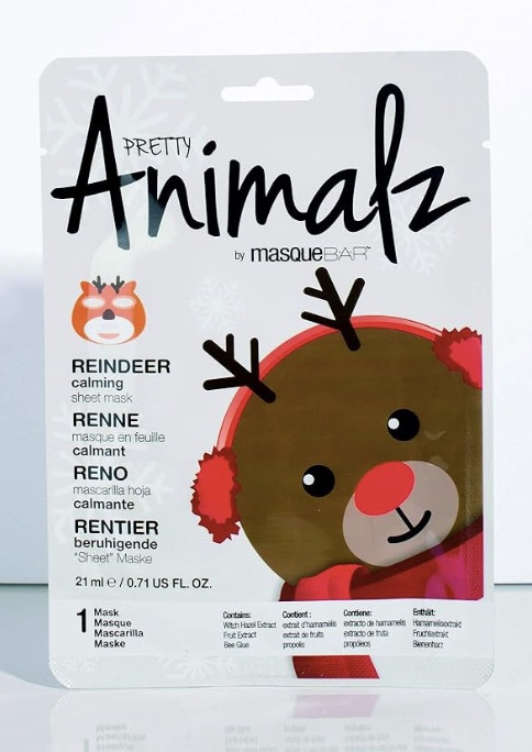 MasqueBAR Pretty Animalz Reindeer Calming Sheet Mask