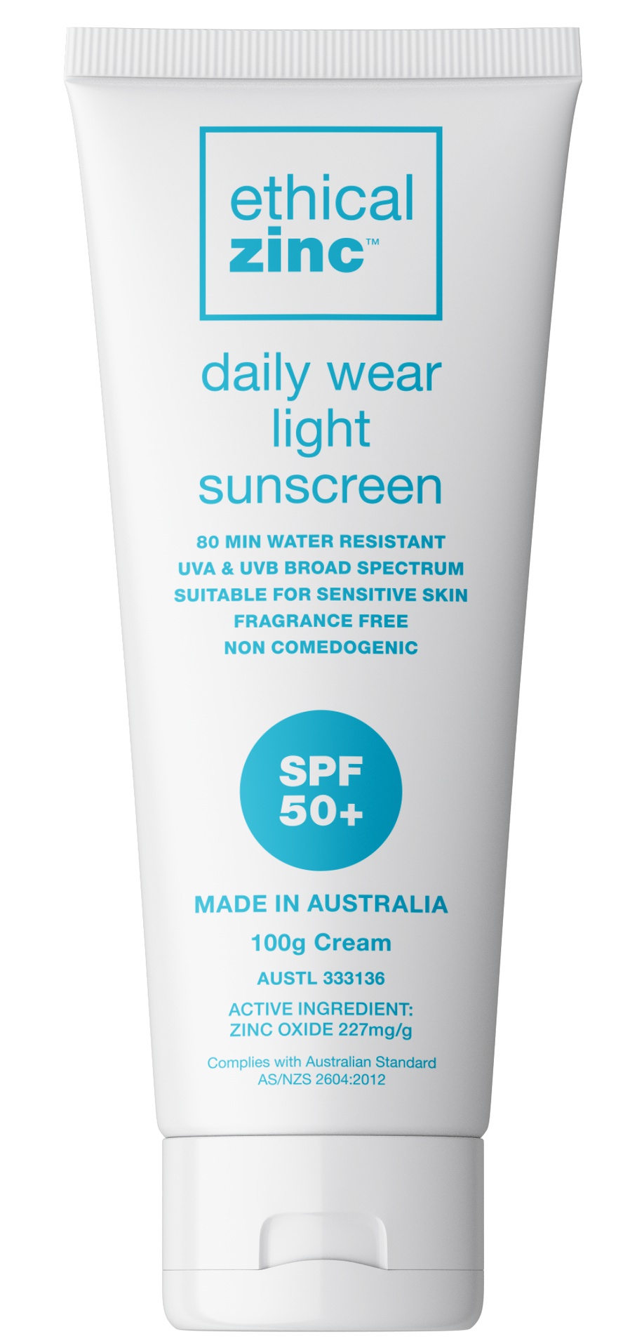 Ethical Zinc Daily Wear Light Sunscreen Spf 50