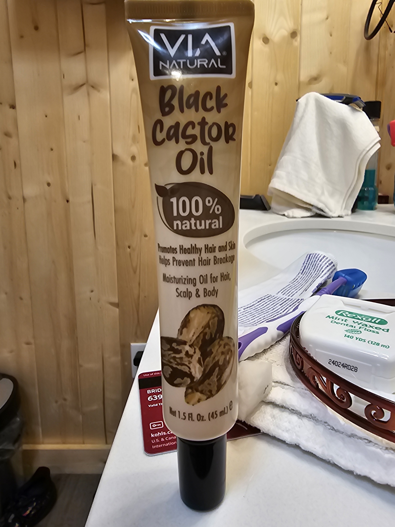 Via Natural Black Castor Oil