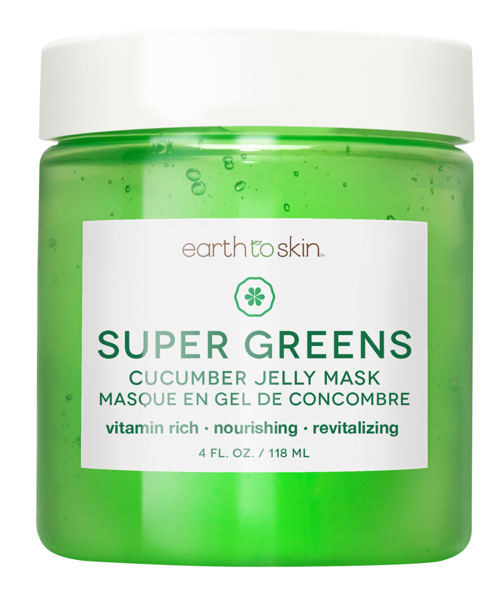 Earth To Skin Super Greens Cucumber Jelly Mask