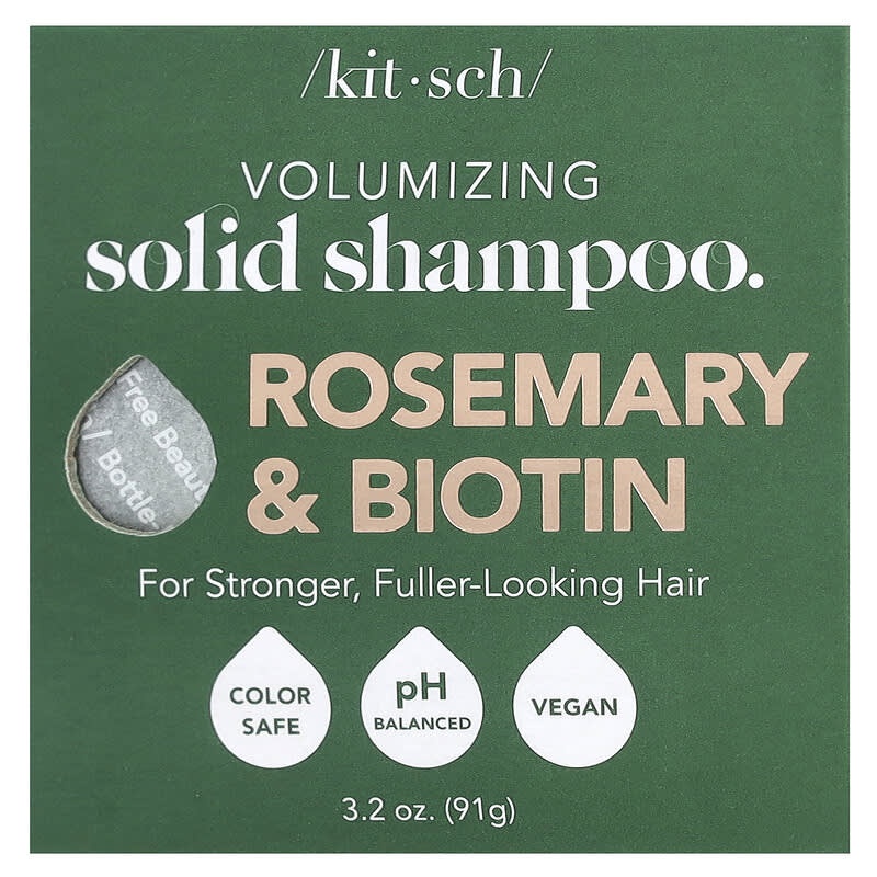 Kitsch Volumizing Solid Shampoo Bar, Rosemary & Biotin, Lavender & Vanilla