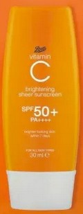 Boots Vitamin C Brightening Cheer Sunscreen SPF50+ Pa++++